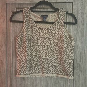 Ann Taylor Leopard Print Tank Top